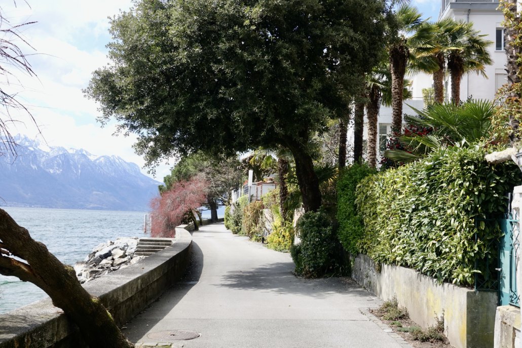 lakeside promenade Montreux/Switzerland