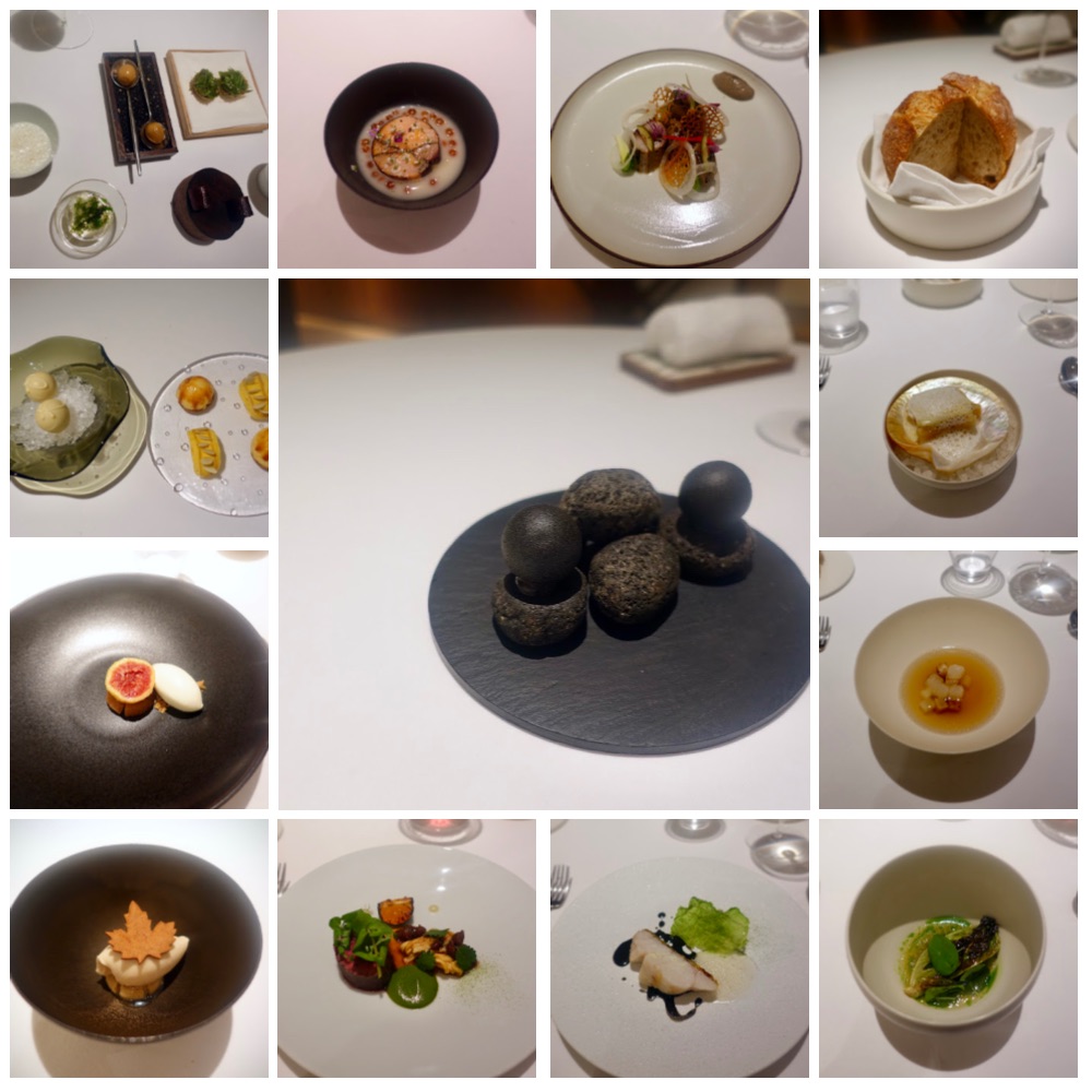 Multi-course dinner at fine dining restaurant La Cime Osaka Japan