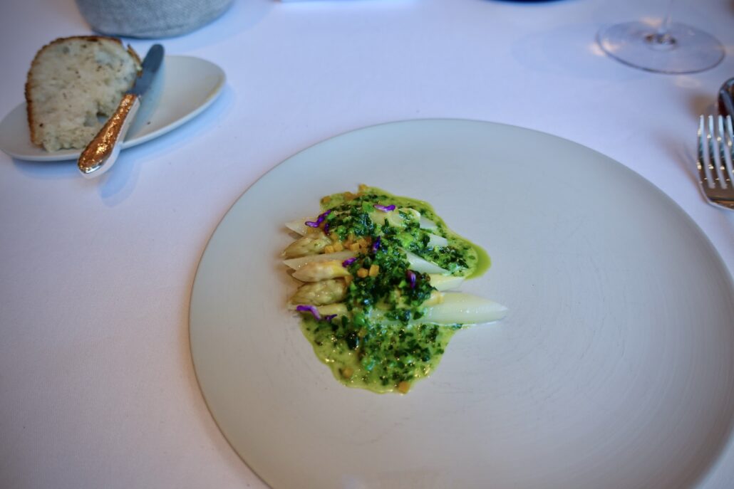 asparagus at Sven Wassmer's Memories at Grand Resort Bad Ragaz, Switzerland