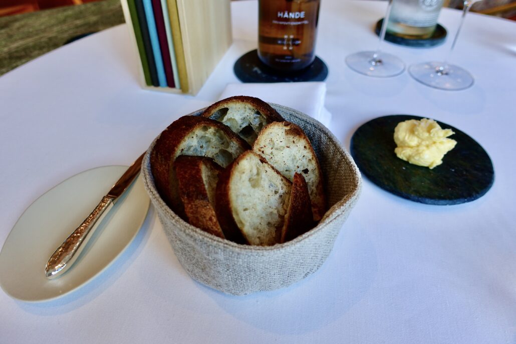 signature sourdough bread at Sven Wassmer's Memories at Grand Resort Bad Ragaz, Switzerland