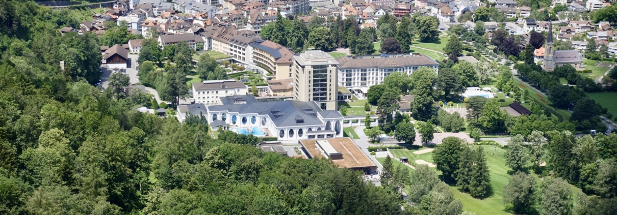 Hotel & town from above