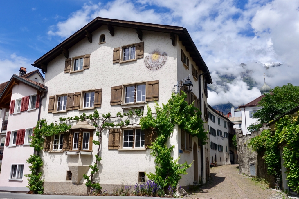 Maienfeld in Buendner Herrschaft pre-Alps Switzerland