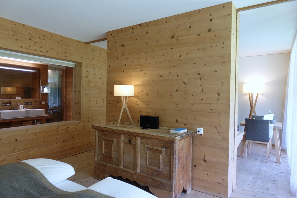 Garden Suite at In Lain Hotel Cadonau Brail Lower Engadine Switzerland to stay in style