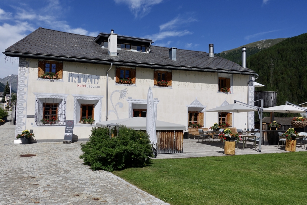 main building at In Lain Hotel Cadonau Brail Lower Engadine Switzerland to dine in style