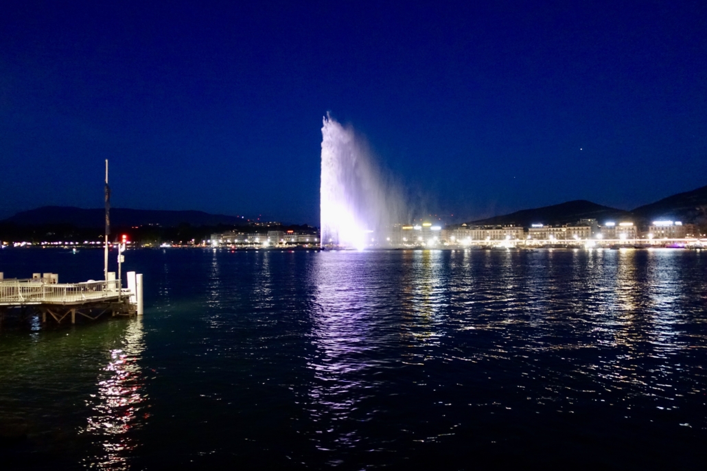 Jet d'eau - water jet - in Geneva Switzerland
