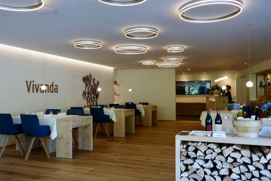 gourmet restaurant Vivanda at In Lain Hotel Cadonau Brail Lower Engadine Switzerland to dine in style