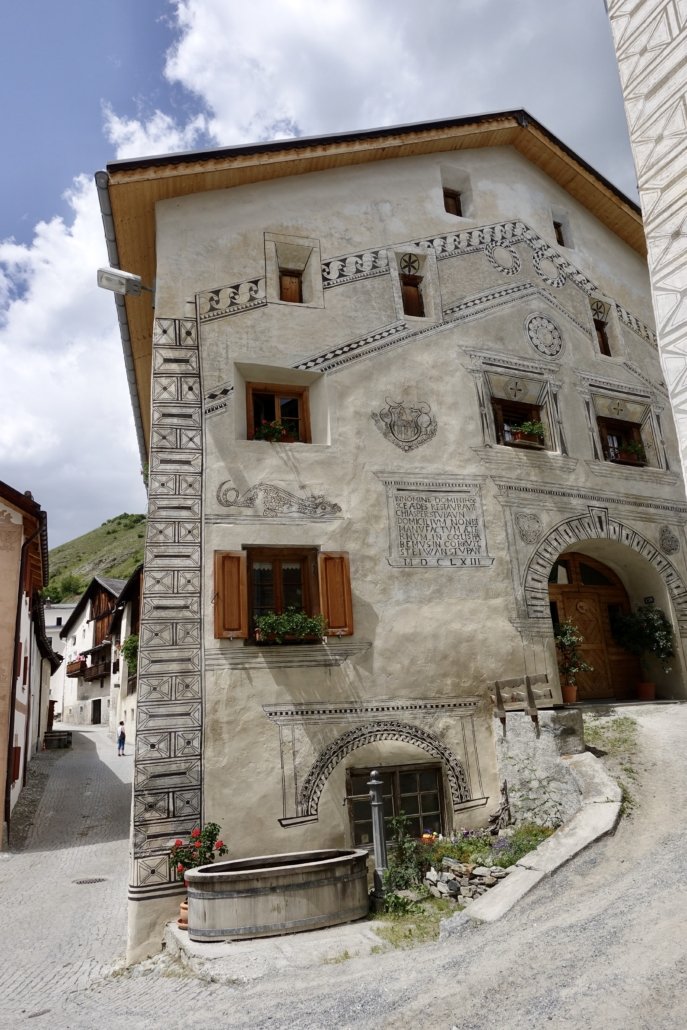 historic village of Ardez in Lower Engadine Switzerland