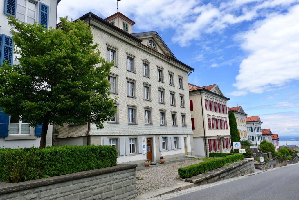 historic Biedermeier houses in Heiden Switzerland