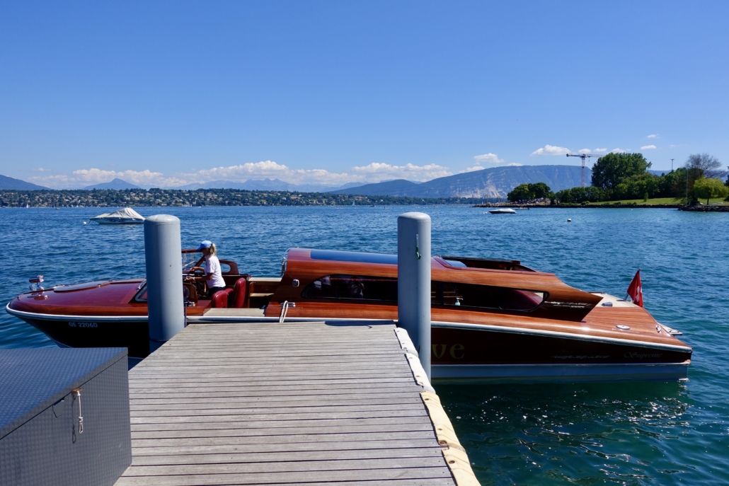 courtesy boat to Geneva city at Hotel La Réserve Geneva