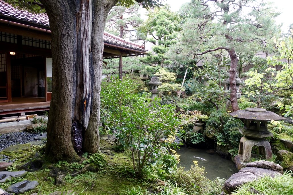 typical house & garden in Japan, a great place to travel & dine in style