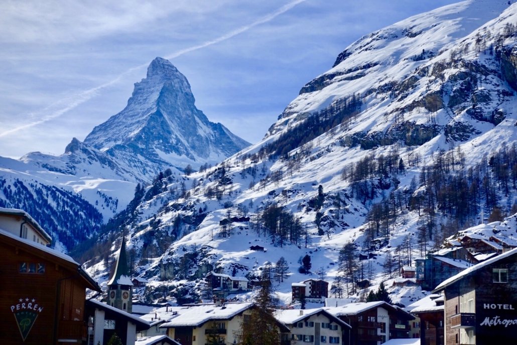 Zermatt with Matterhorn peak/Switzerland - guide to visiting Switzerland