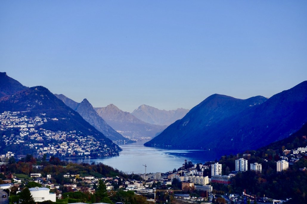 Lugano Ticino Switzerland: view from Montagnola 