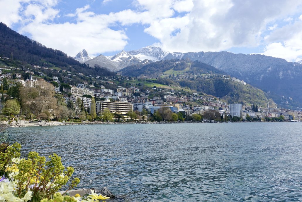 Montreux on Lake Geneva in Switzerland 