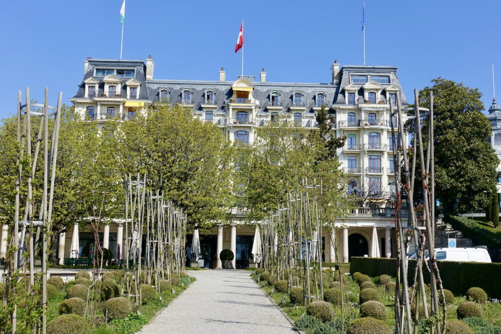 Beau-Rivage Palace Lausanne/Switzerland, Palace part - top luxury hotel Lausanne