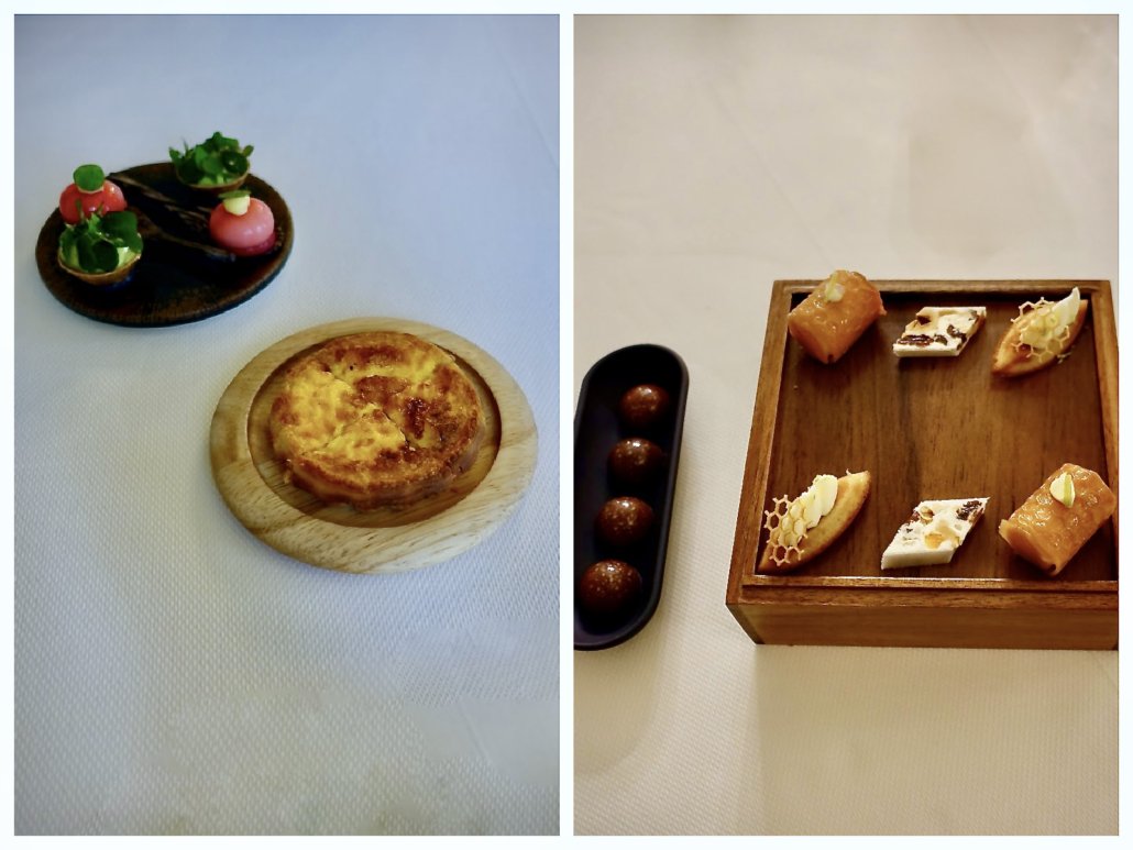snacks & petit fours at 2-star Michelin chef at Maison Wenger Swiss Jura