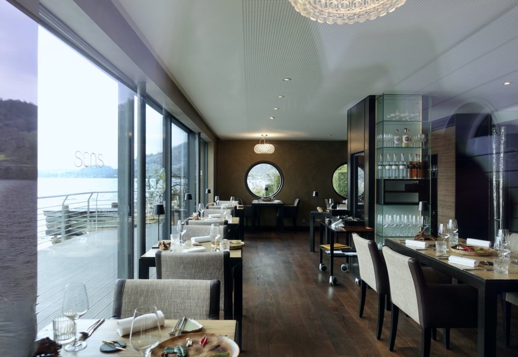 Restaurant Sens at Vitznauerhof on Lake Lucerne, Switzerland - Michelin 2-star at Vitznauerhof
