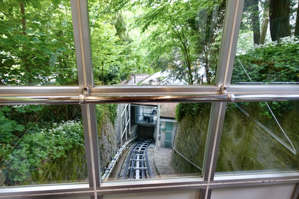 funicular railway at Hotel Montana Lucerne, Switzerland