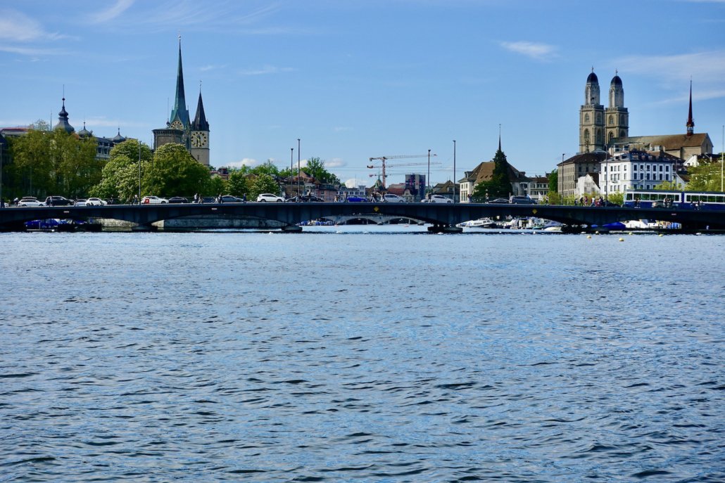 boat ride from Hotel Alex Lake Zurich, Switzerland, to Zurich city