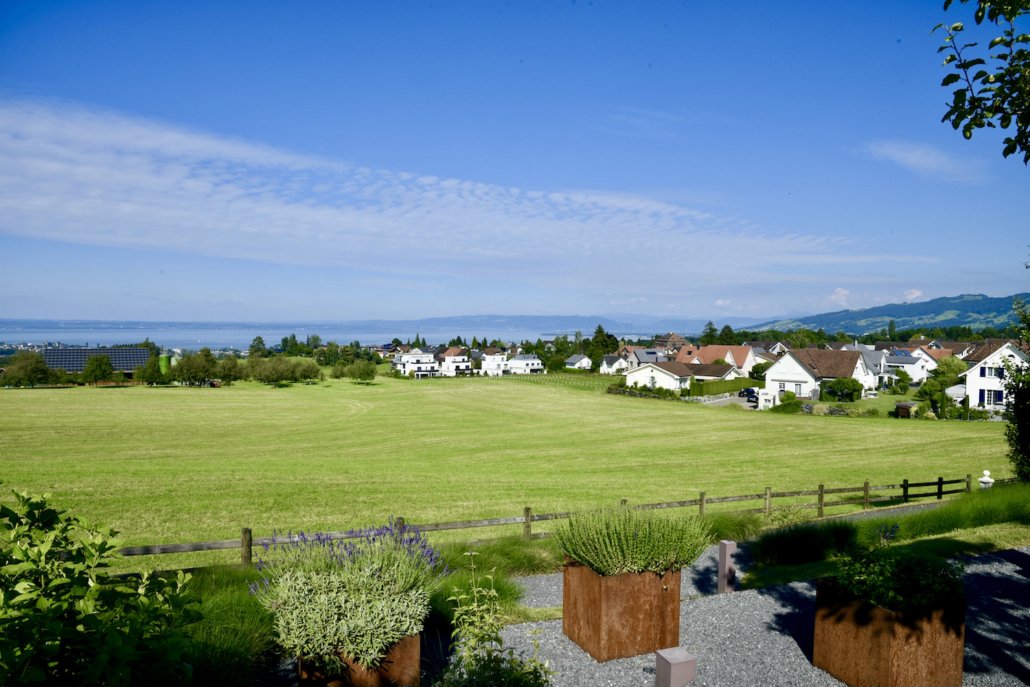 view from gourmet Hotel Mammertsberg/Switzerland of Lake Constance