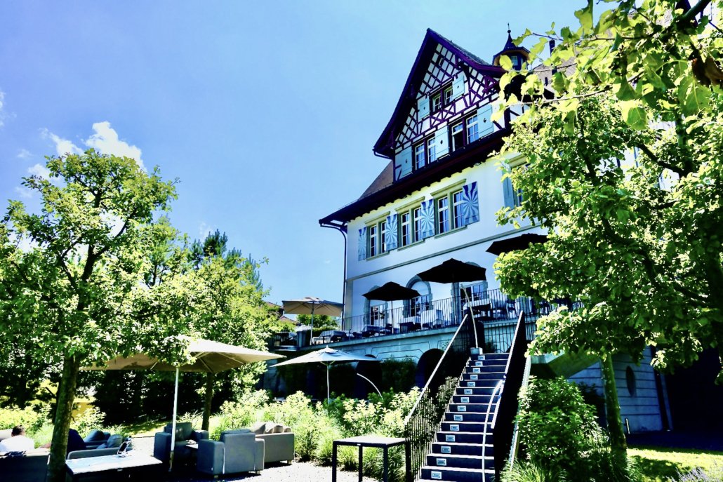 outdoor area at gourmet Hotel Mammertsberg/Switzerland
