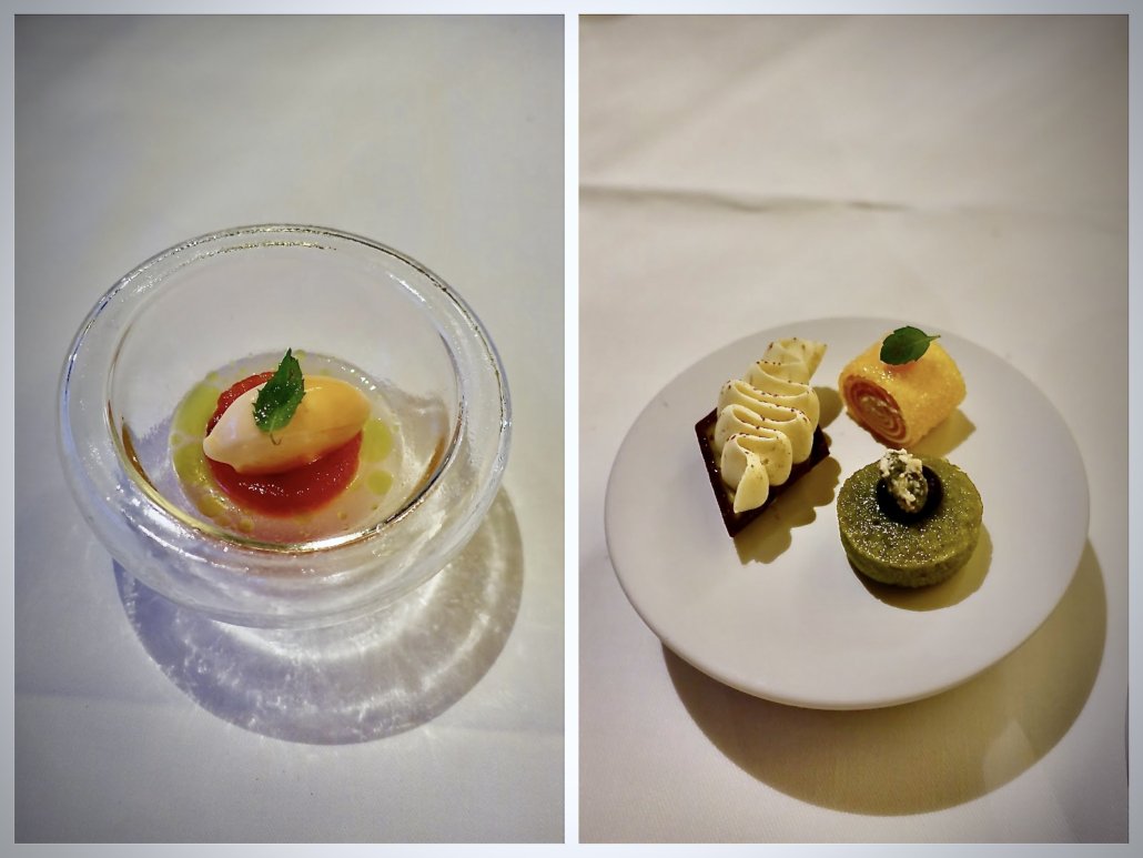 pre-dessert & petit fours at Locanda Barbarossa at Hotel Castello del Sole Ascona Ticino Switzerland