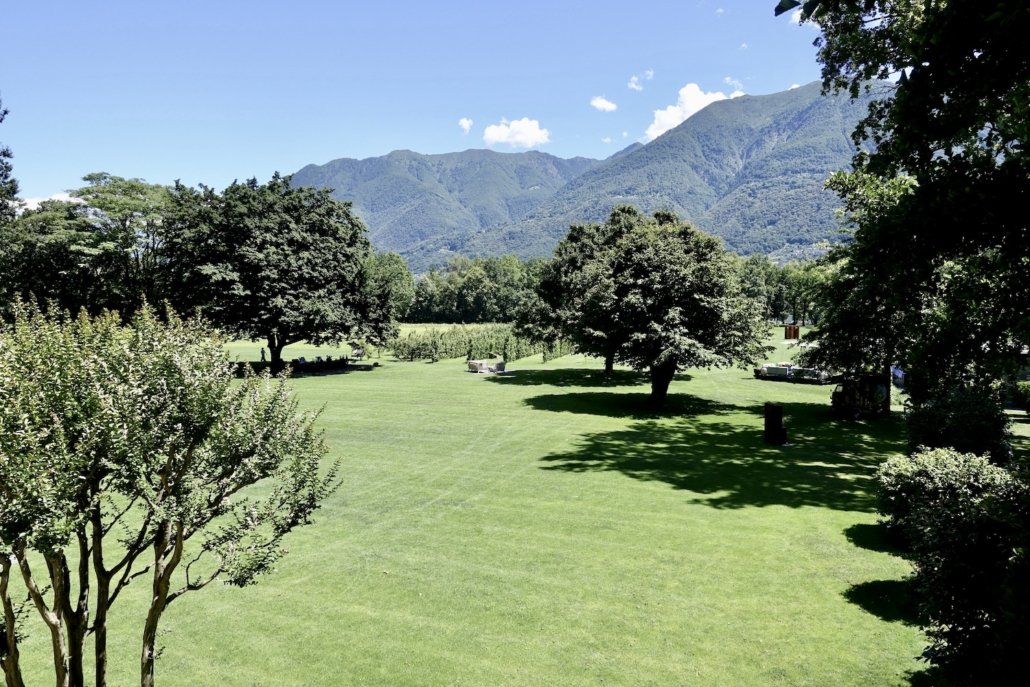 gardens of Hotel Castello del Sole Ascona Ticino Switzerland