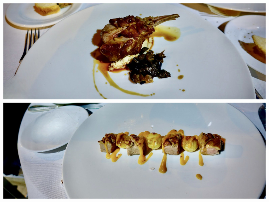 meat dishes at at Origini Bistrot at Relais San Maurizio Piedmont, Italy