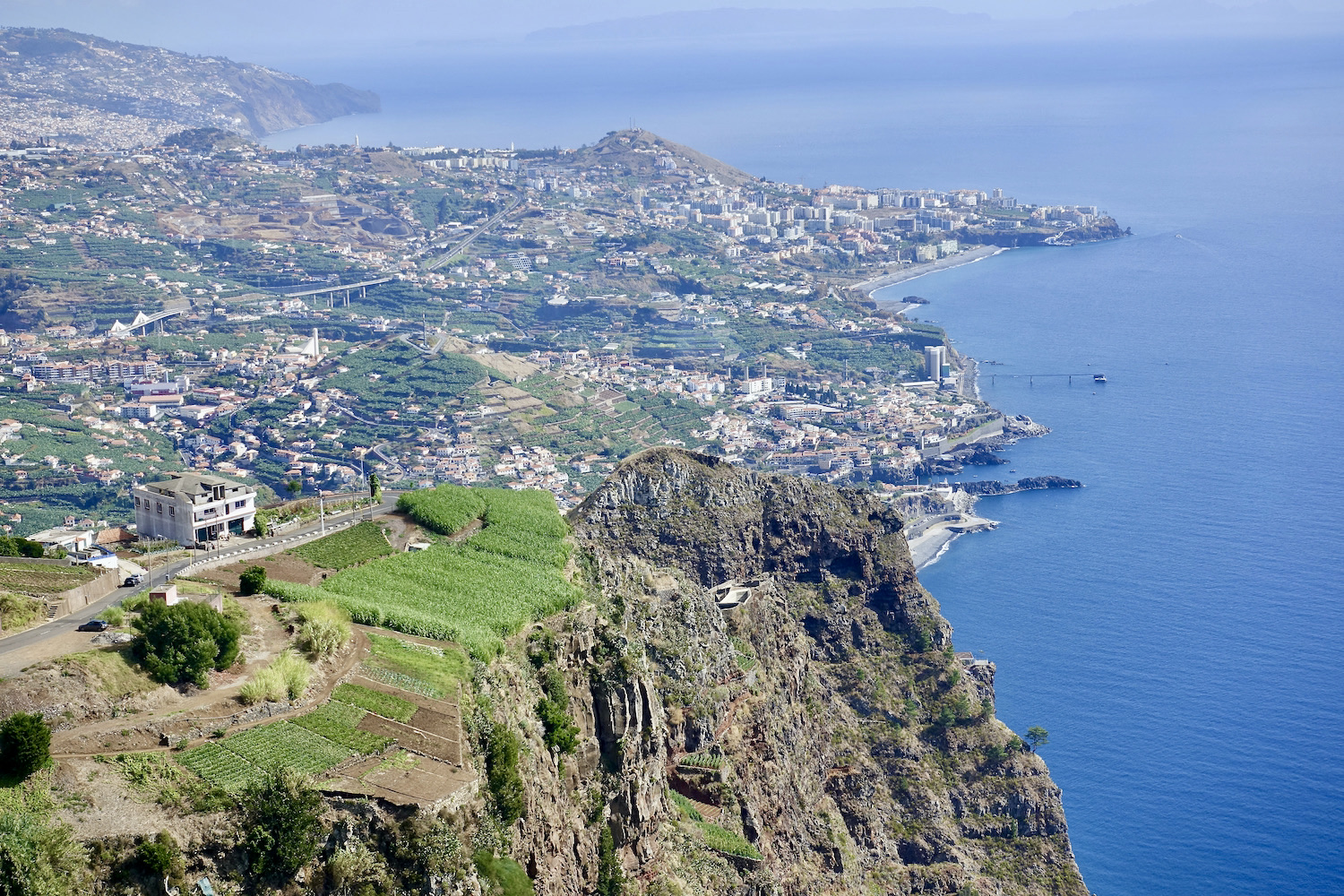 Madeira's southeast from Cabo Girão Skywalk
