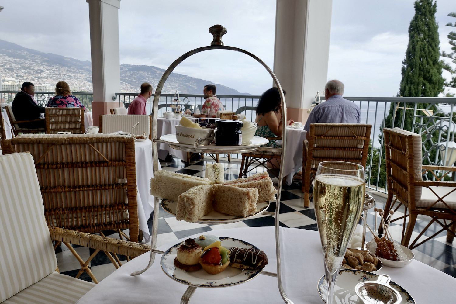 afternoon tea at Reid's Palace in Madeira