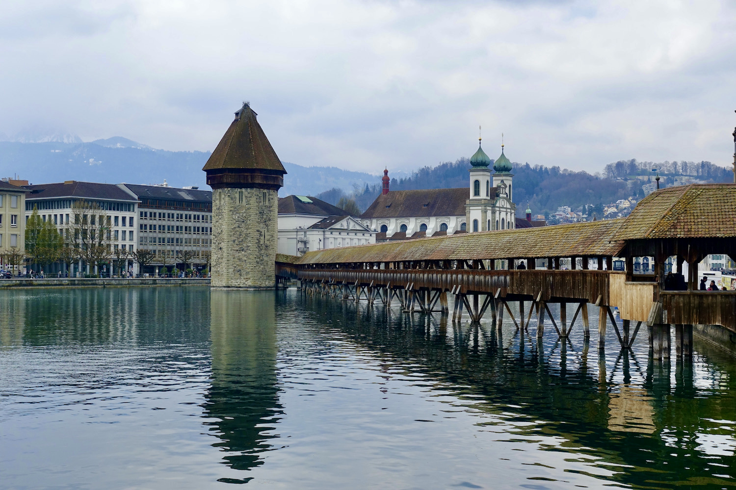 Lucerne with Chapel Bridge/Switzerland