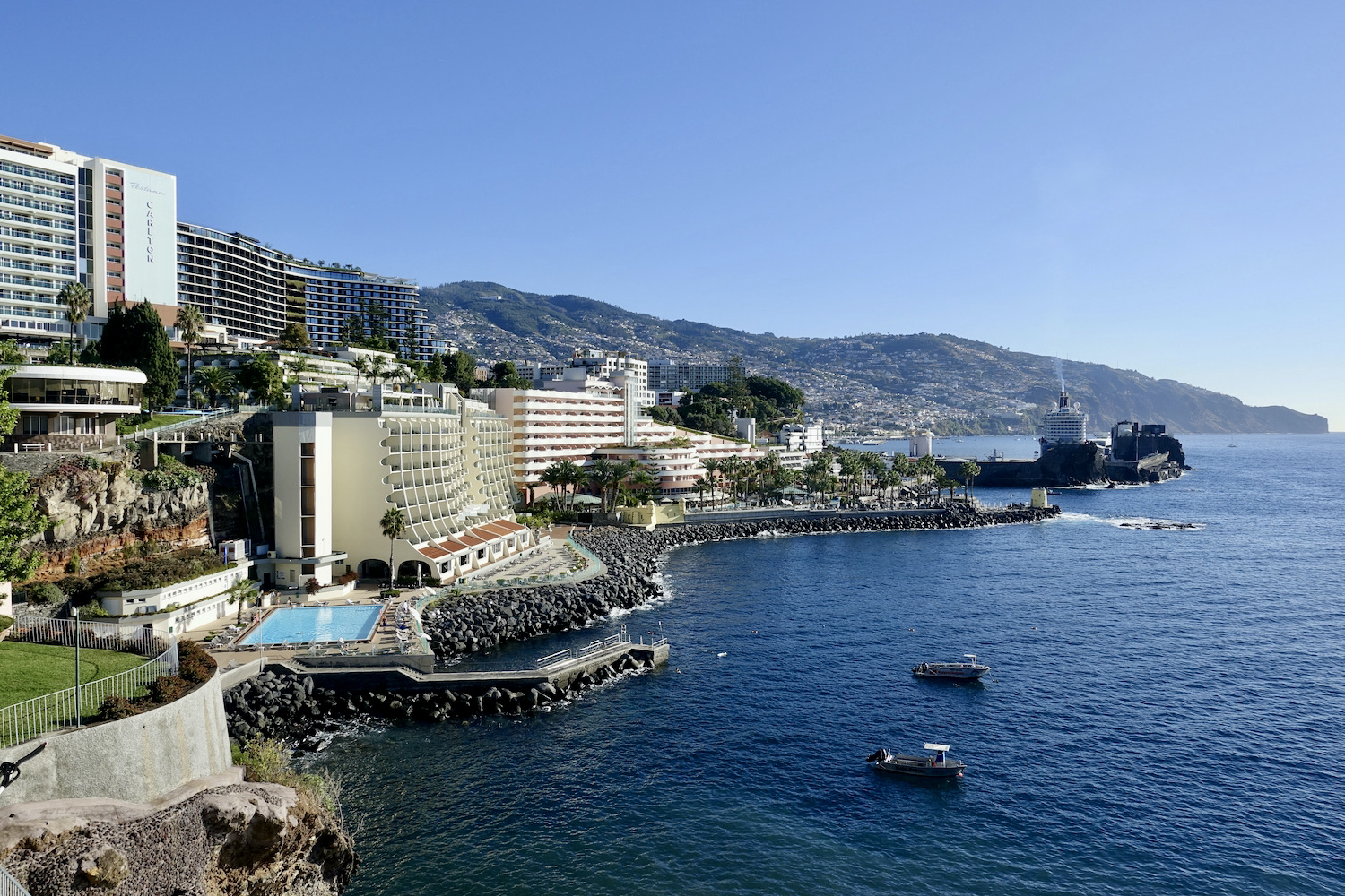 eastern part of Madeira's hotel zone - luxury hotels in Madeira