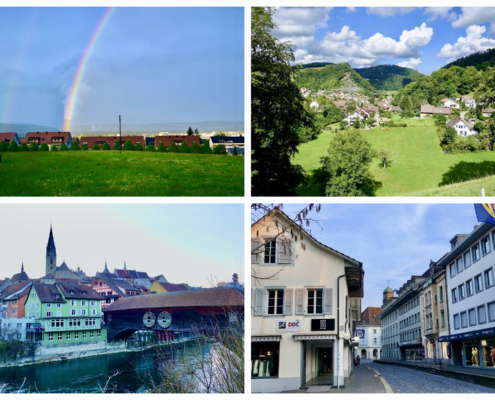 clockwise from top left: Olten-Goesgen, Eptingen, Baden, Langenthal - fine dining restaurants Olten-Aarau