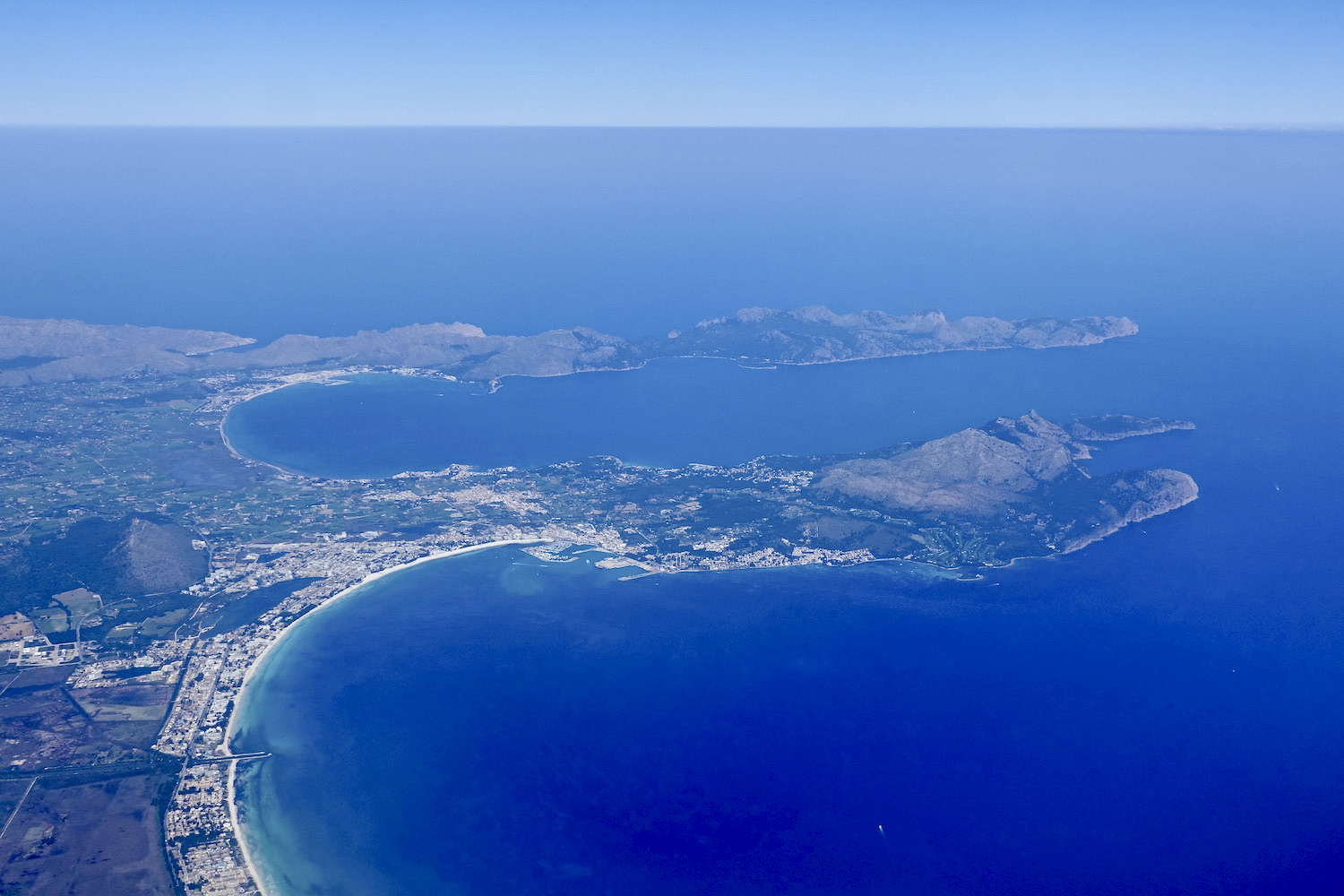 peninsulas of Formentor (top) & Acúdia (below) in Mallorca/Spain