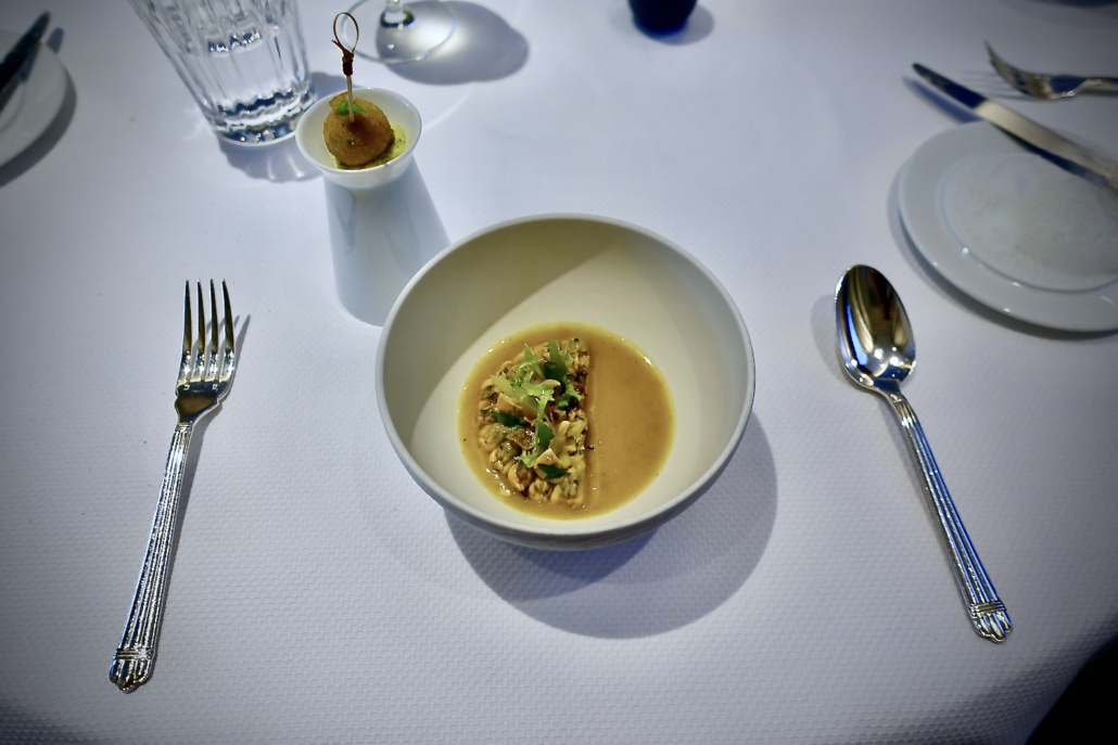 Bouchot mussels at 3-star Michelin Restaurant Hôtel de Ville Crissier Switzerland