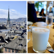 Zurich from ETH University/pisco sour at Restaurant Barranco, Switzerland - casual fine dining restaurants Zurich