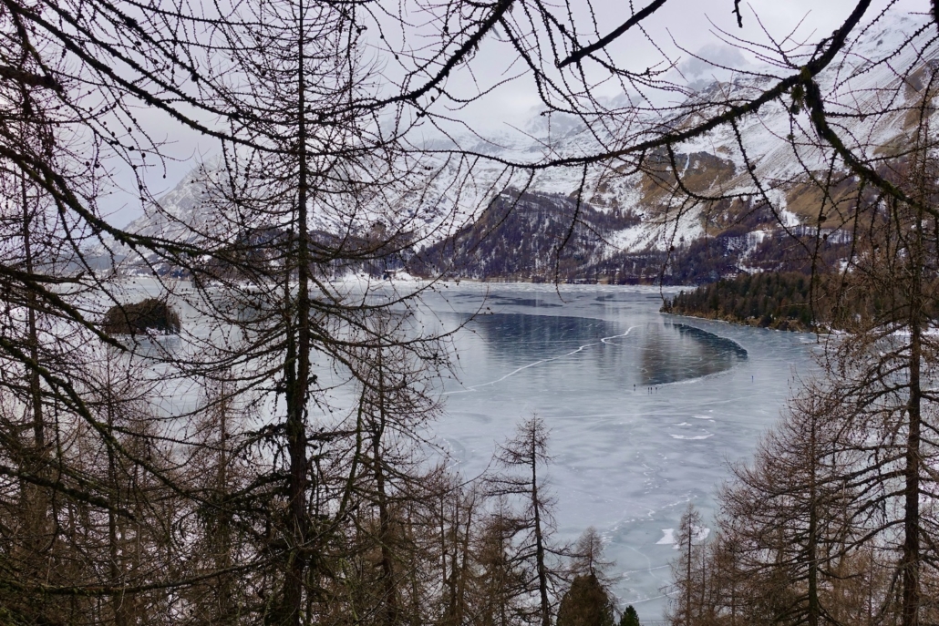 Lake Sils Switzerland - winter walks Engadine