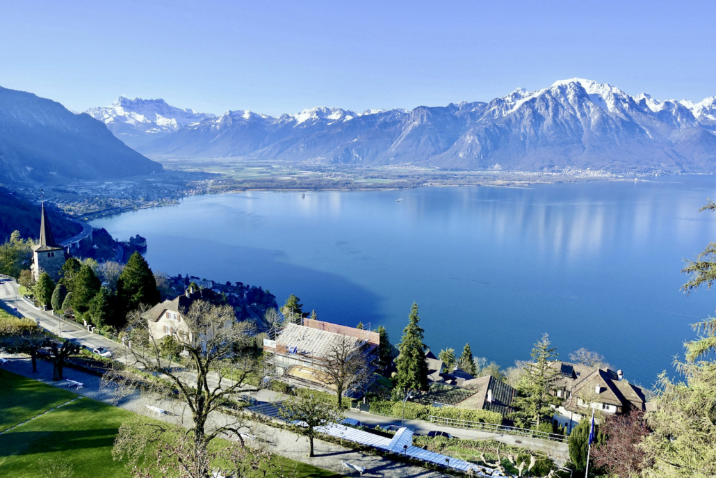 view from Hotel Victoria Glion/Switzerland - travel update Swiss Traveler