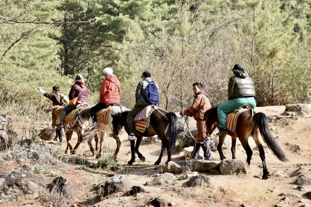 Horseriding in Bhutan