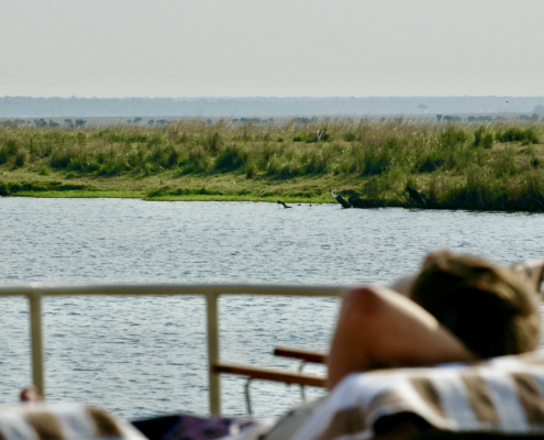 private houseboat Okavango Delta Botswana - 100 best luxury travel blogs