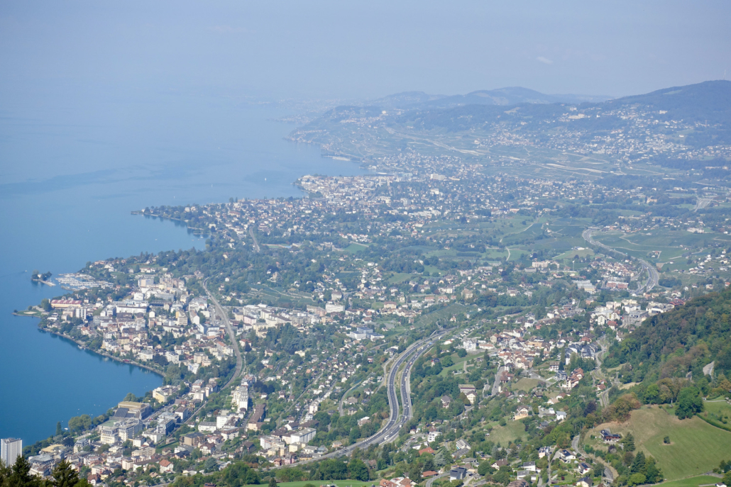 Montreux & Lake Geneva/Switzerland from above