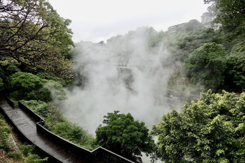 hot springs in Beitou-Taipei in northwestern Taiwan