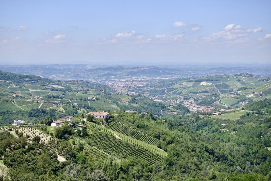 Alba in the Piedmont/Italy in the distance