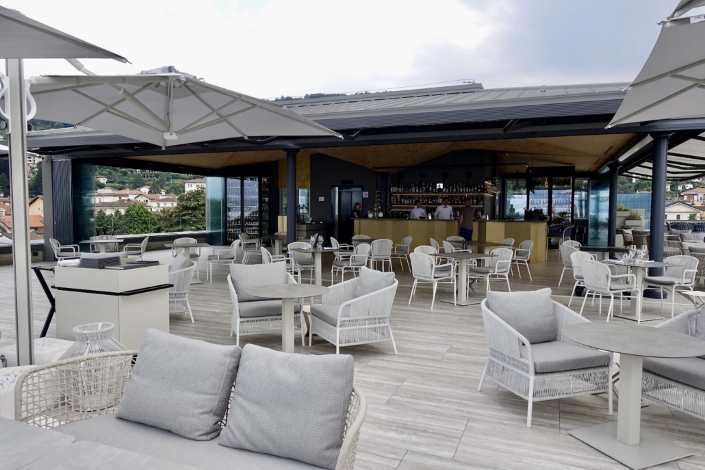 Rooftop Restaurant at Boutique Hotel Stresa Piedmont/Italy 