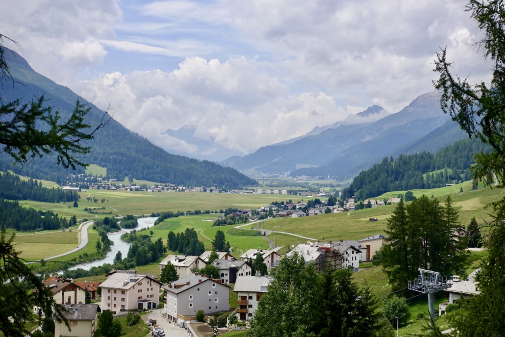 Engadine, viewed from Zuoz Grisons/Switzerland Engadine, viewed from Zuoz Grisons/Switzerland