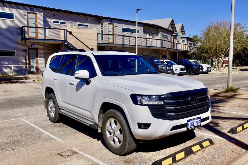 our rental car in Western Australia