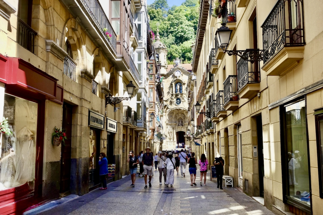 San Sebastián old town, Spain San Sebastián old town, Spain - itinerary northern Spain
