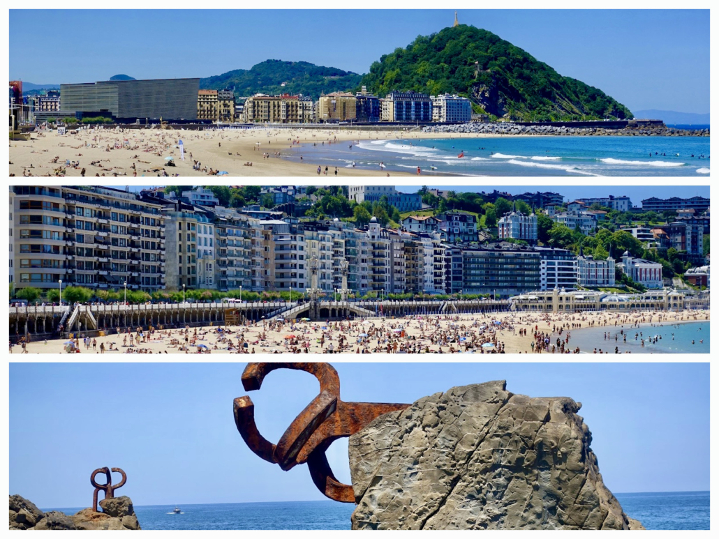 Zurriola Beach-Concha Beach-Peine del Viento-walk San Sebastián, Spain Zurriola Beach-Concha Beach-Peine del Viento-walk San Sebastián, Spain